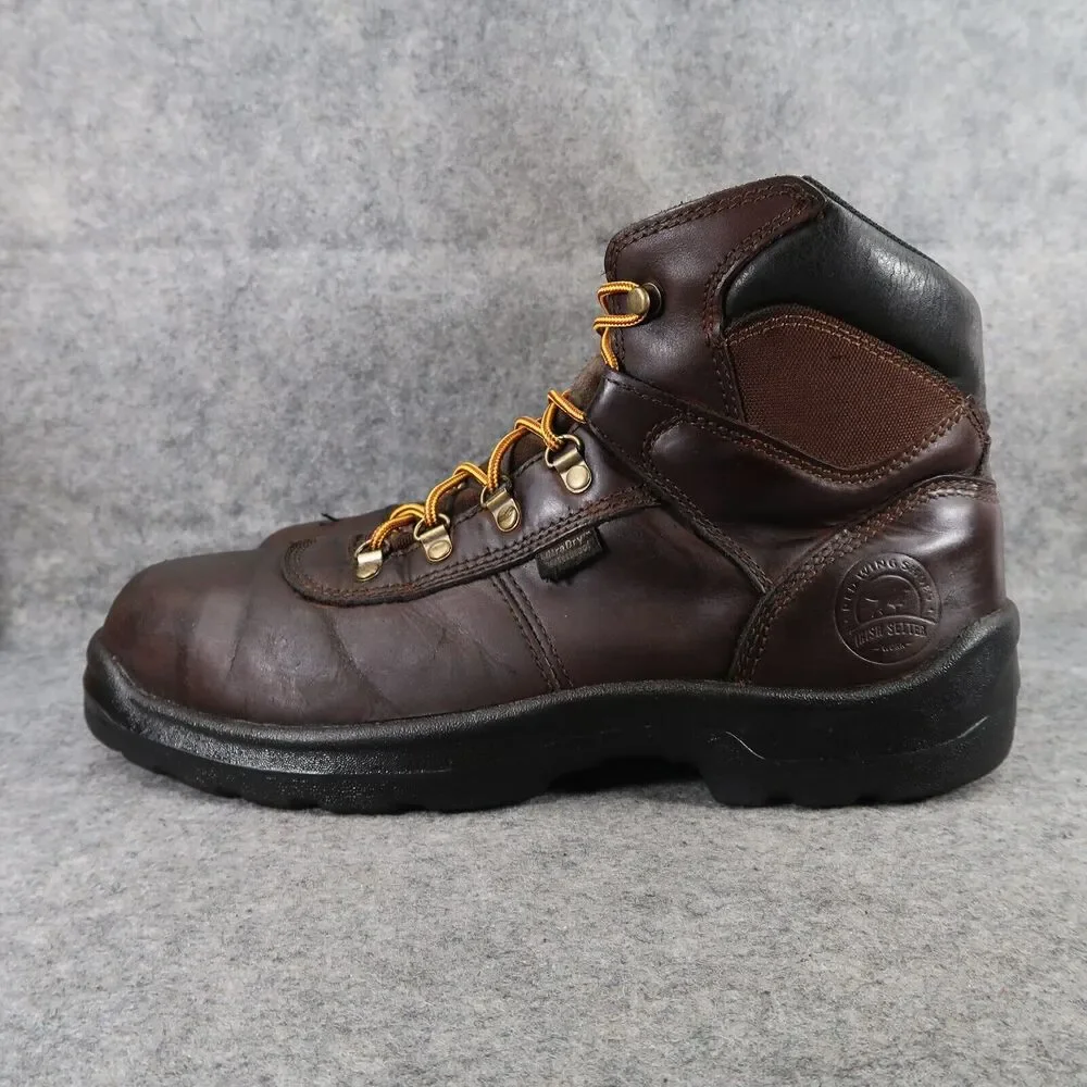Red Wing Shoes Mens 12 Work Boot Leather Irish Setter Safety Toe Waterproof Ely